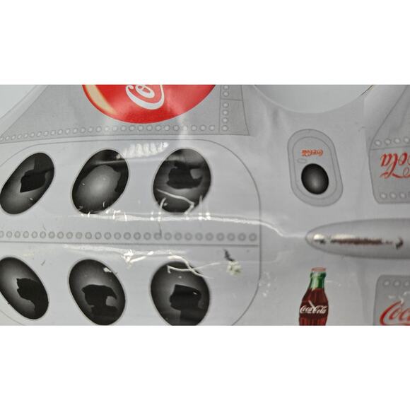 Vintage Coca-Cola Airplane Tin Canister by the Tin Box Company - Picture 13 of 16